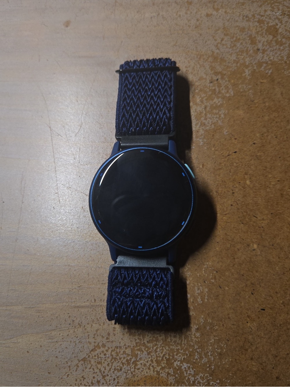 garmin Round Smartwatch in Navy Blue with Black Display